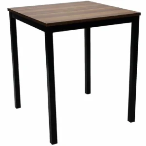 Mesa baja Troya negra — 70 × 70 cm