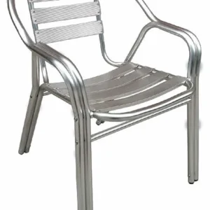 Silla de aluminio doble tubo — 58 × 54 cm