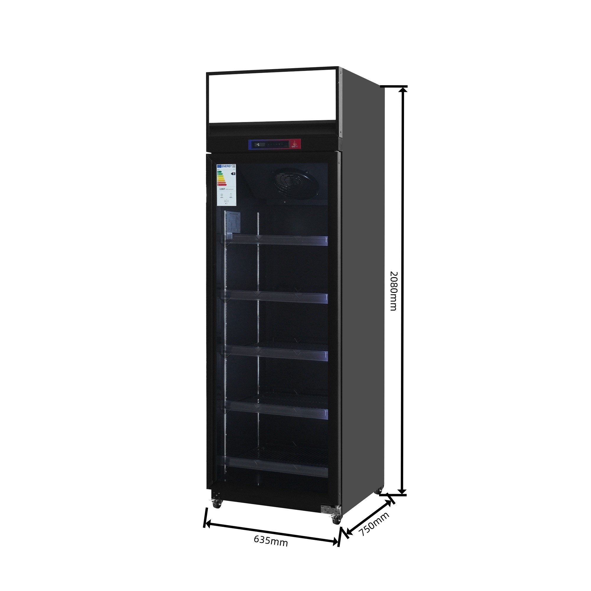Armario expositor refrigerado 1 puerta de cristal Subzero - Imagen 2