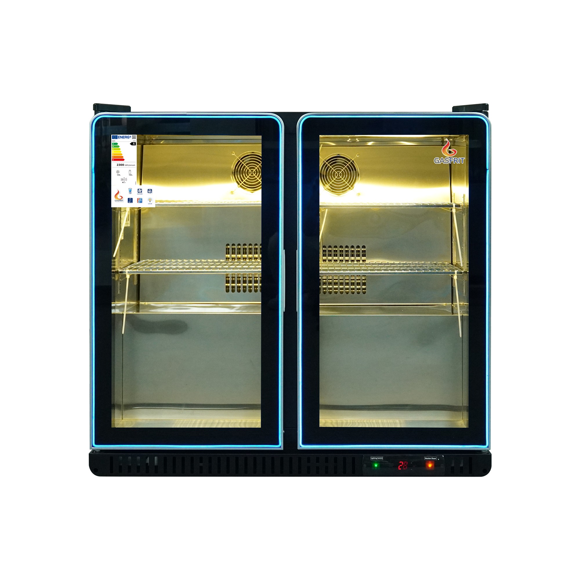 Botellero de sobremesa 2 puerta subzero led