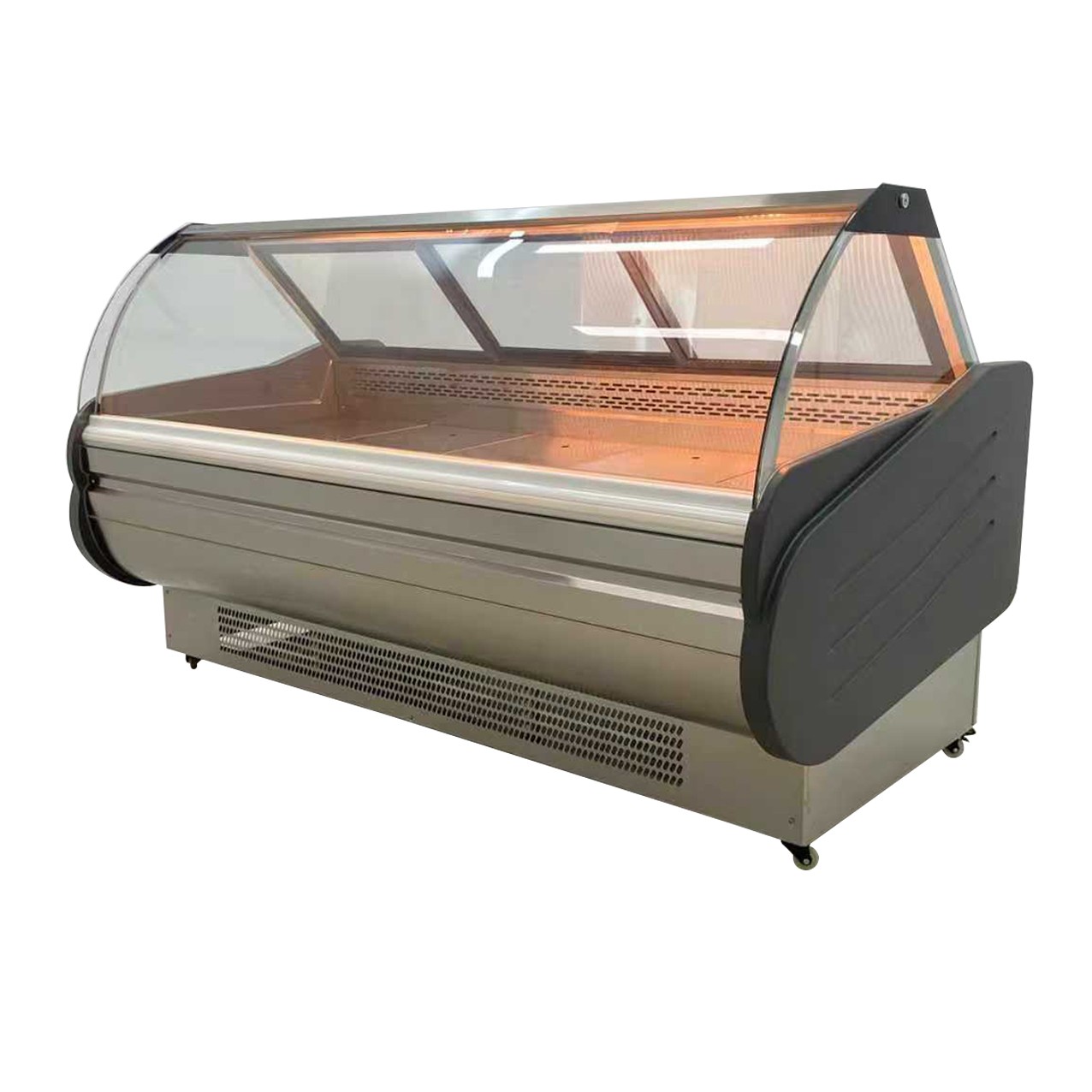 Vitrina Charcutera Color acero– 2000 x 1050 x 1200 mm – Cristal Curvo - Imagen 3
