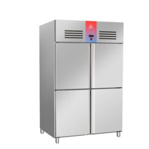 Armario refrigerado 4 puertas de acero 1240 x 760 x 2010 mm