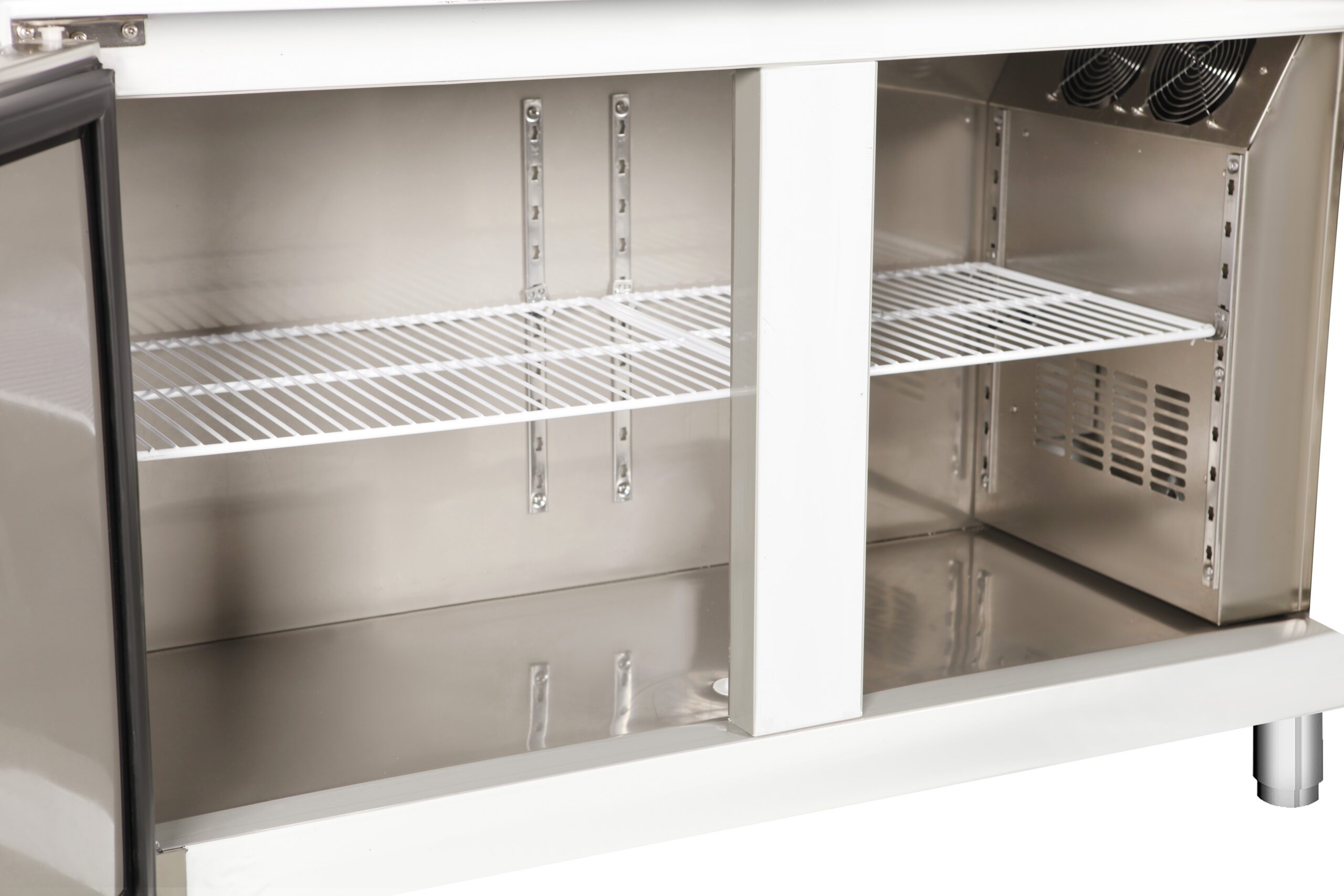 Mesa refrigerada con fregadero 2 puertas acero inoxidable - Imagen 4