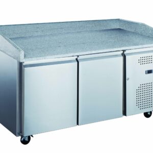 Mesa refrigerada con encimera mármol 2 puertas 1510 x 800 x 1000 mm