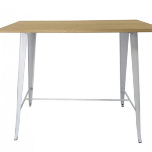 mesa alta tolix blanca 1200 x 600 x 1080 mm