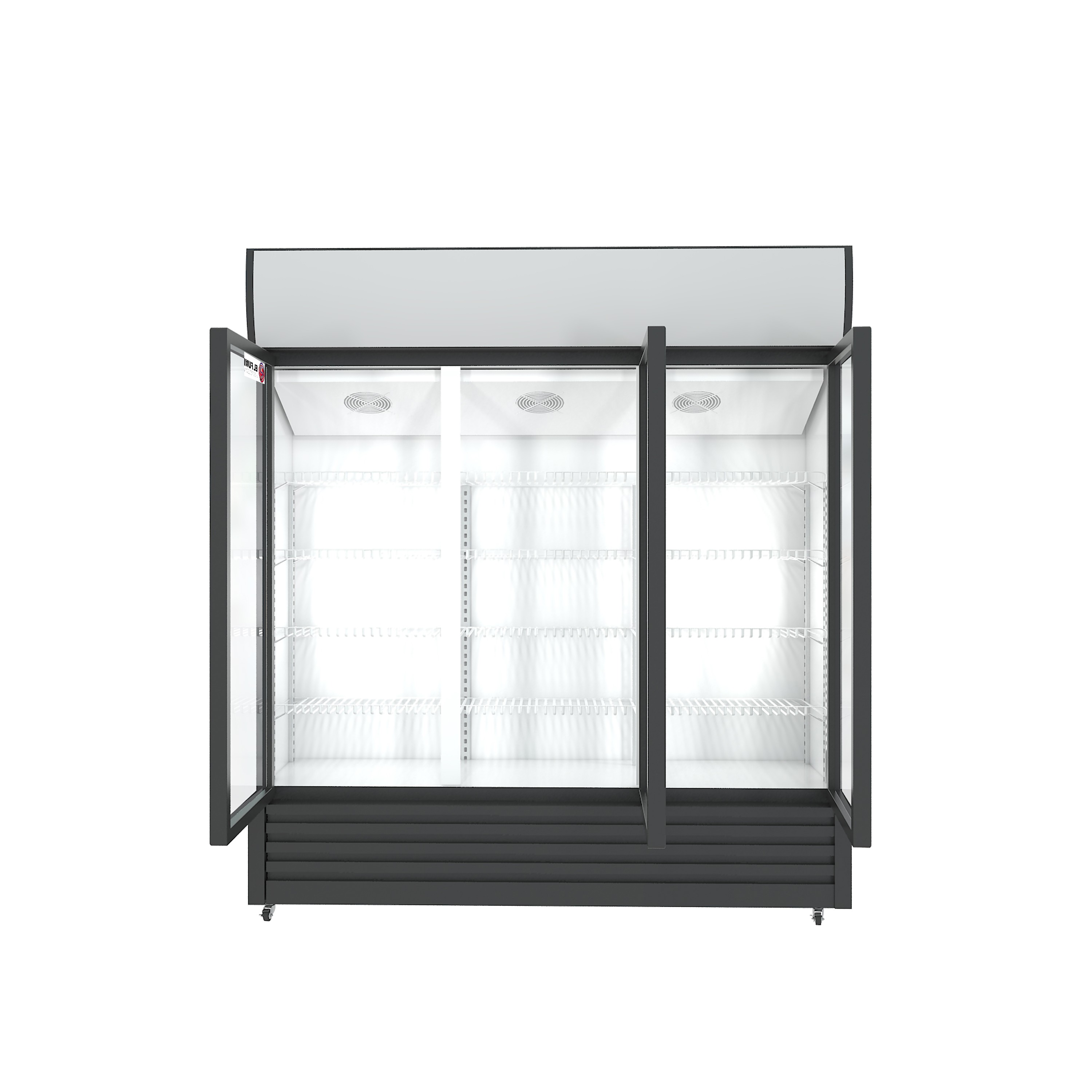 Armario expositor refrigerado 3 puertas de cristal - Imagen 4