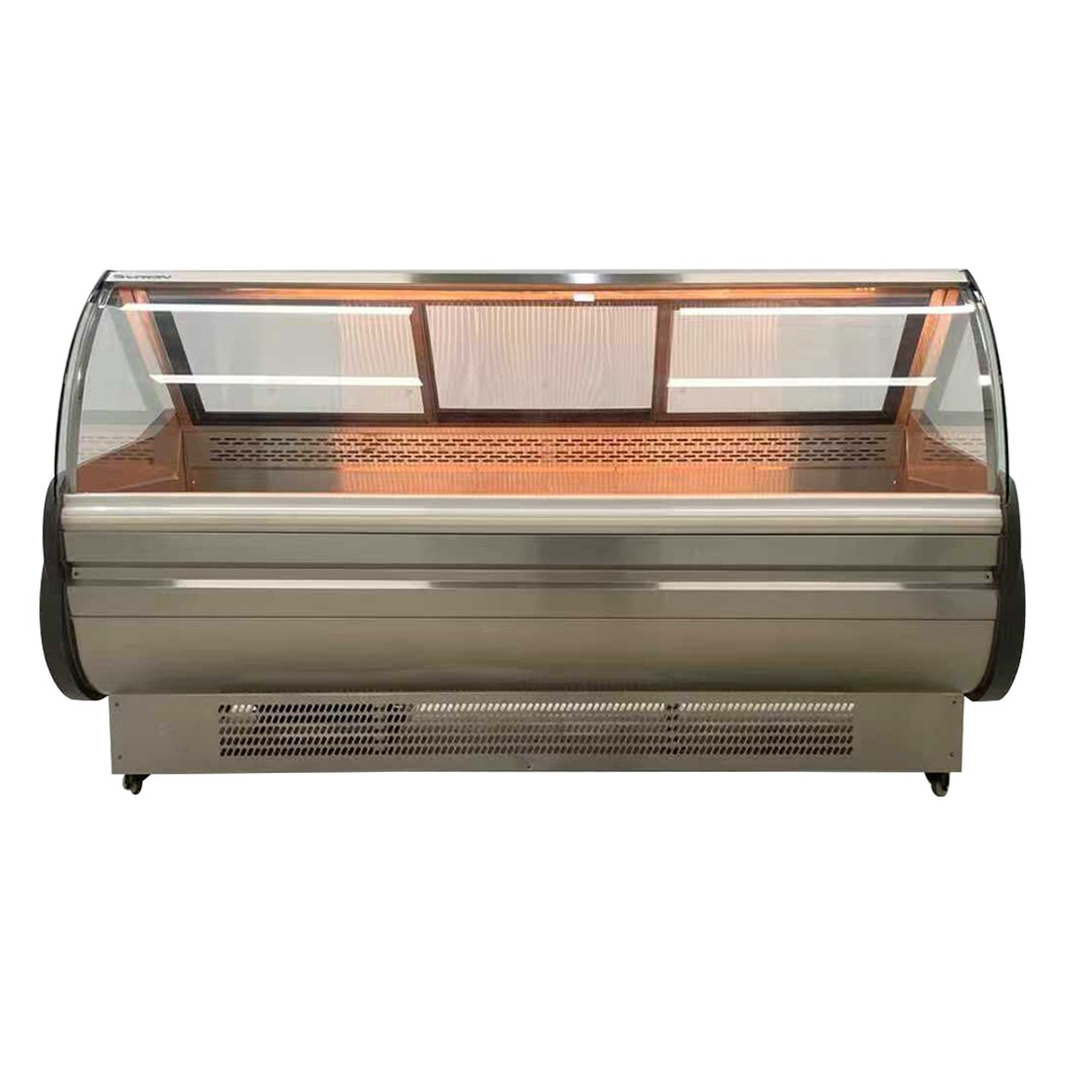 Vitrina Charcutera Color acero– 2000 x 1050 x 1200 mm – Cristal Curvo - Imagen 4