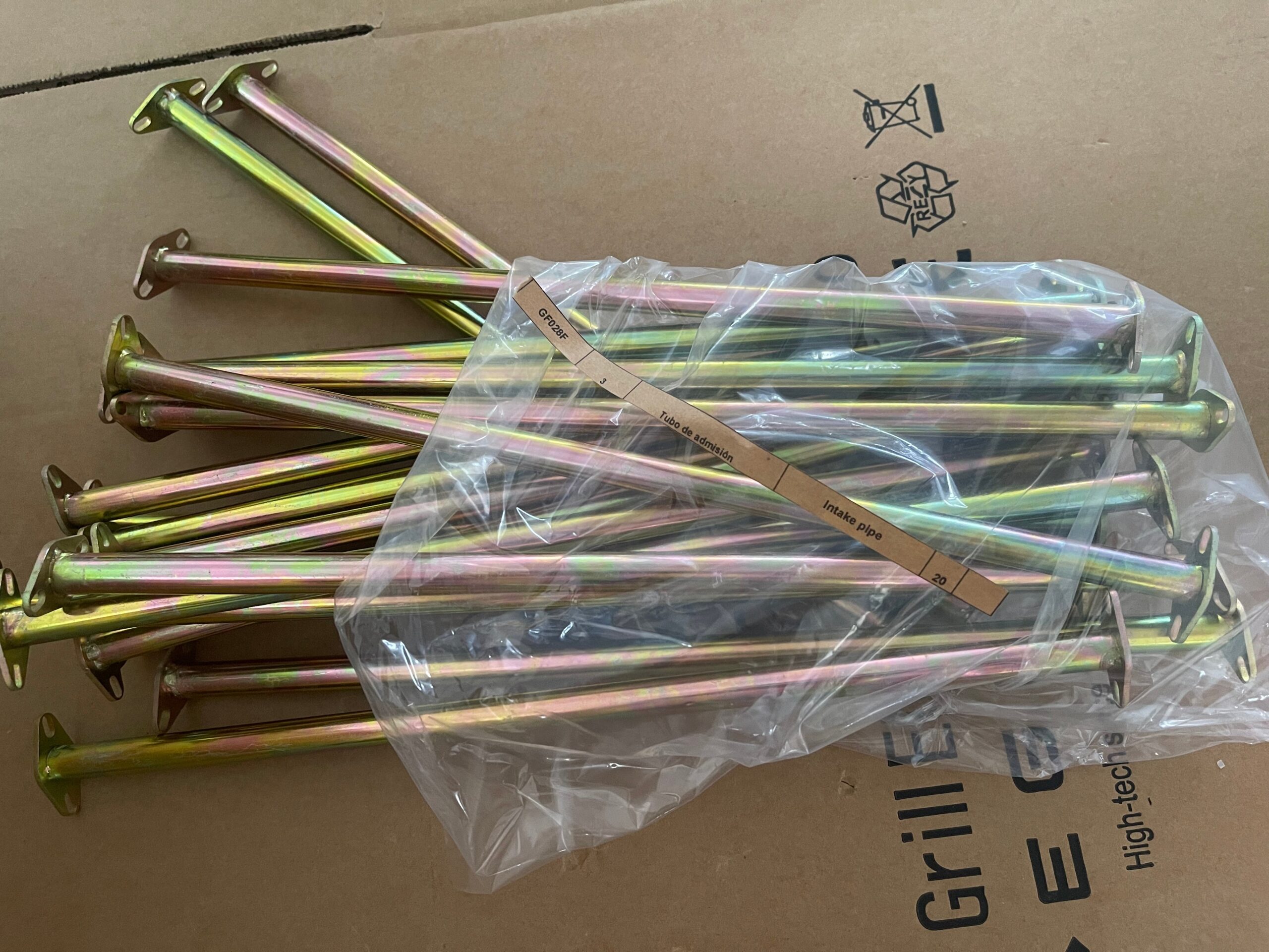Tubo admisión freidora a gas Gf029f,Gf028f