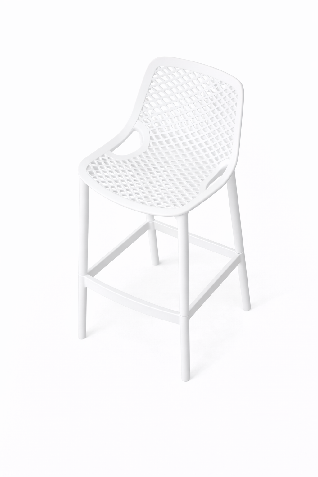 Taburete alto Blanco polipropileno - Imagen 3