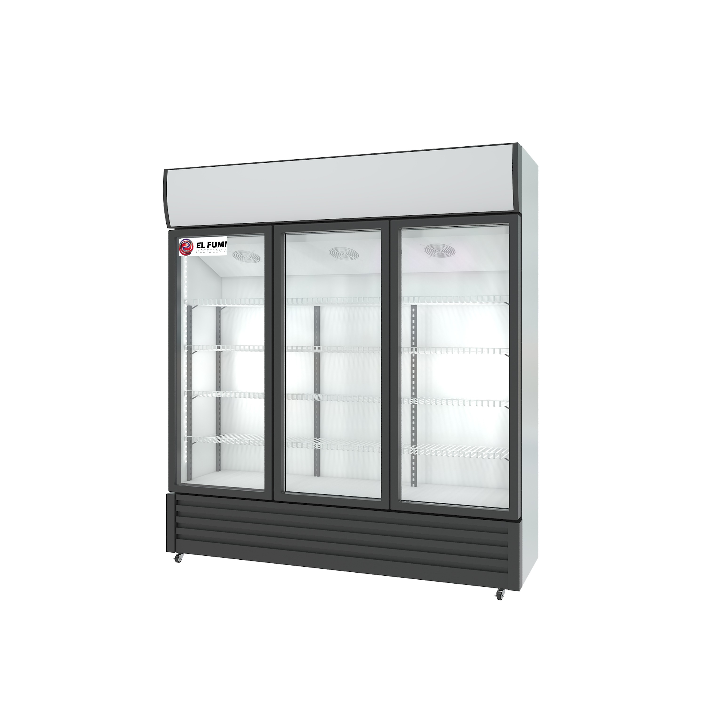 Armario expositor refrigerado 3 puertas de cristal