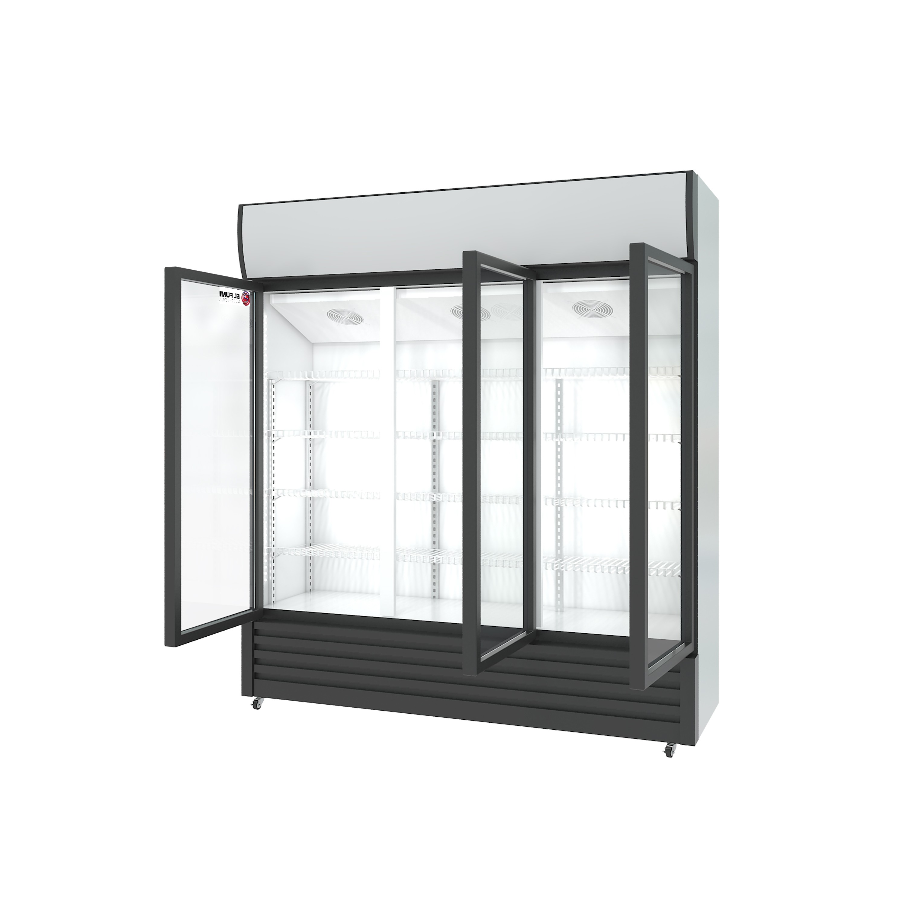 Armario expositor refrigerado 3 puertas de cristal - Imagen 2
