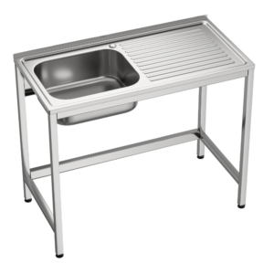 Fregadero 1 seno 1 escurridor 800 x 500 x 850 mm