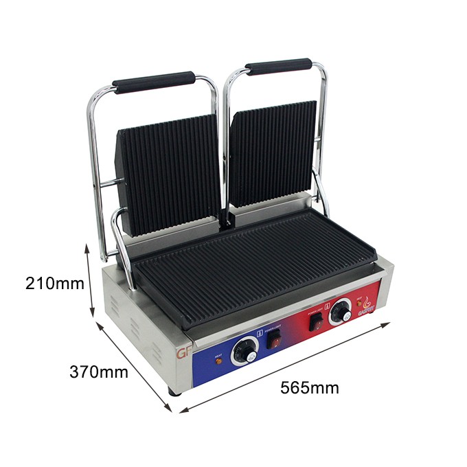Grill eléctrico doble con termostato E.G.O - Imagen 2