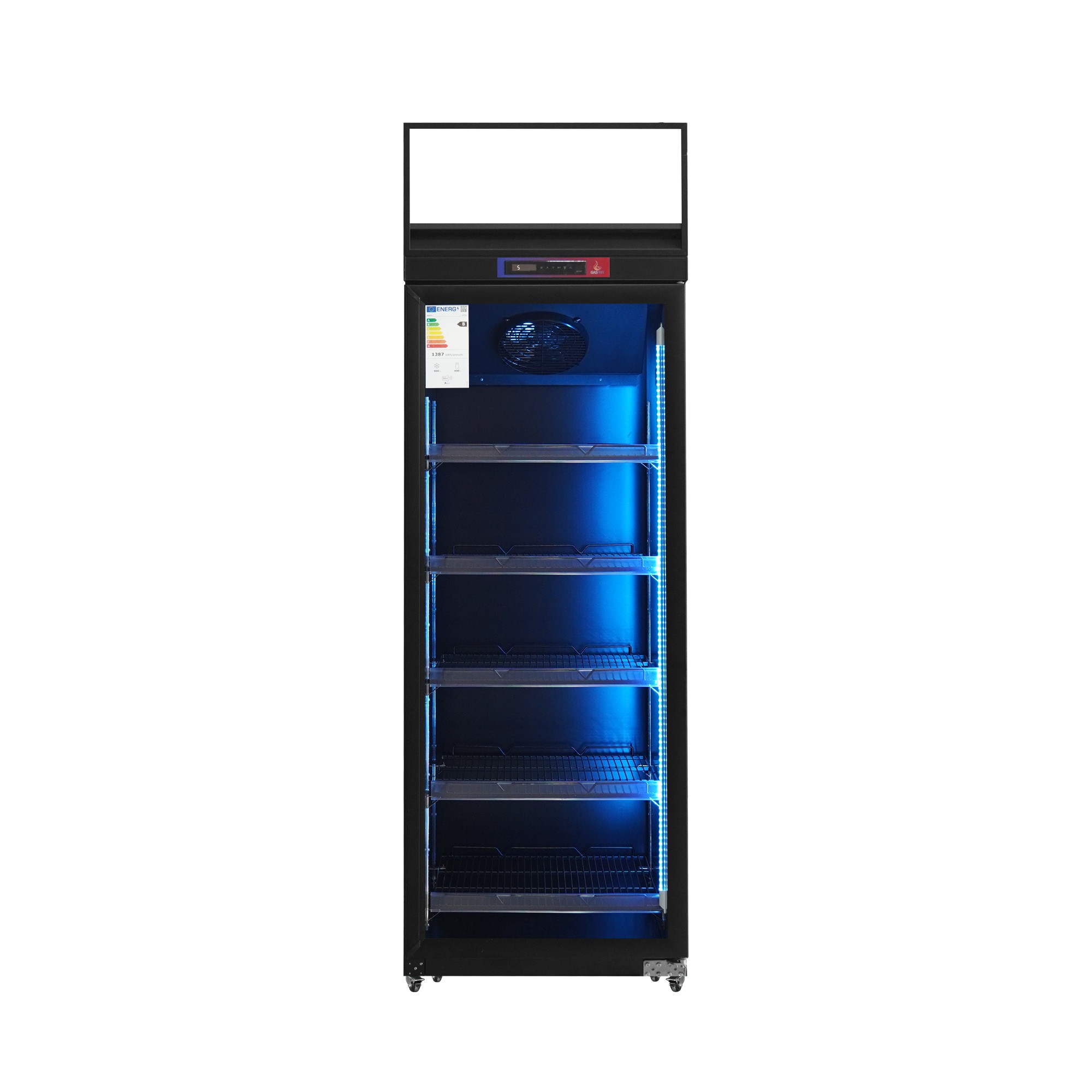 Armario expositor refrigerado 1 puerta de cristal Subzero