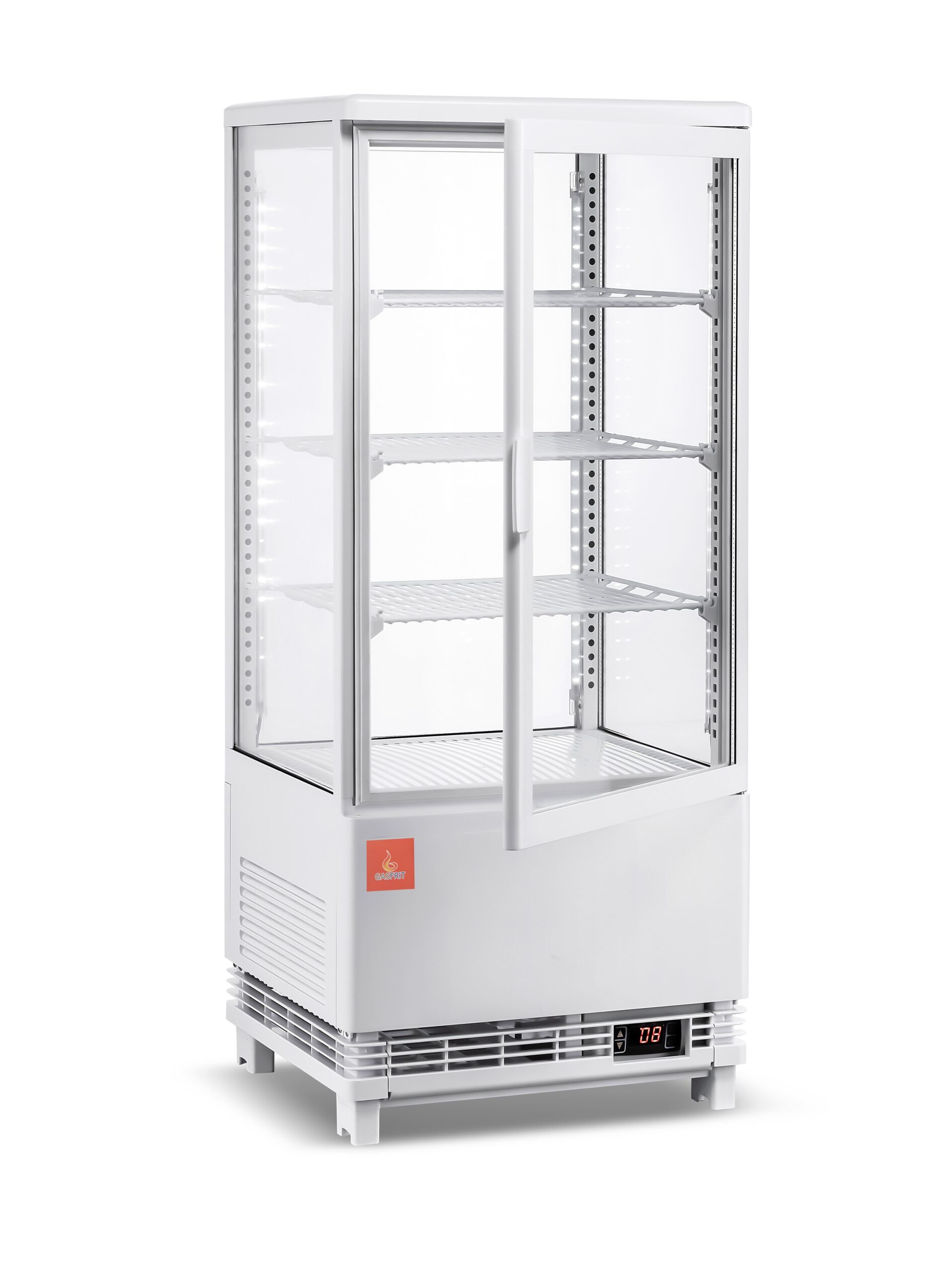Armario 4 caras de cristal refrigerado blanca 78 L - Imagen 2