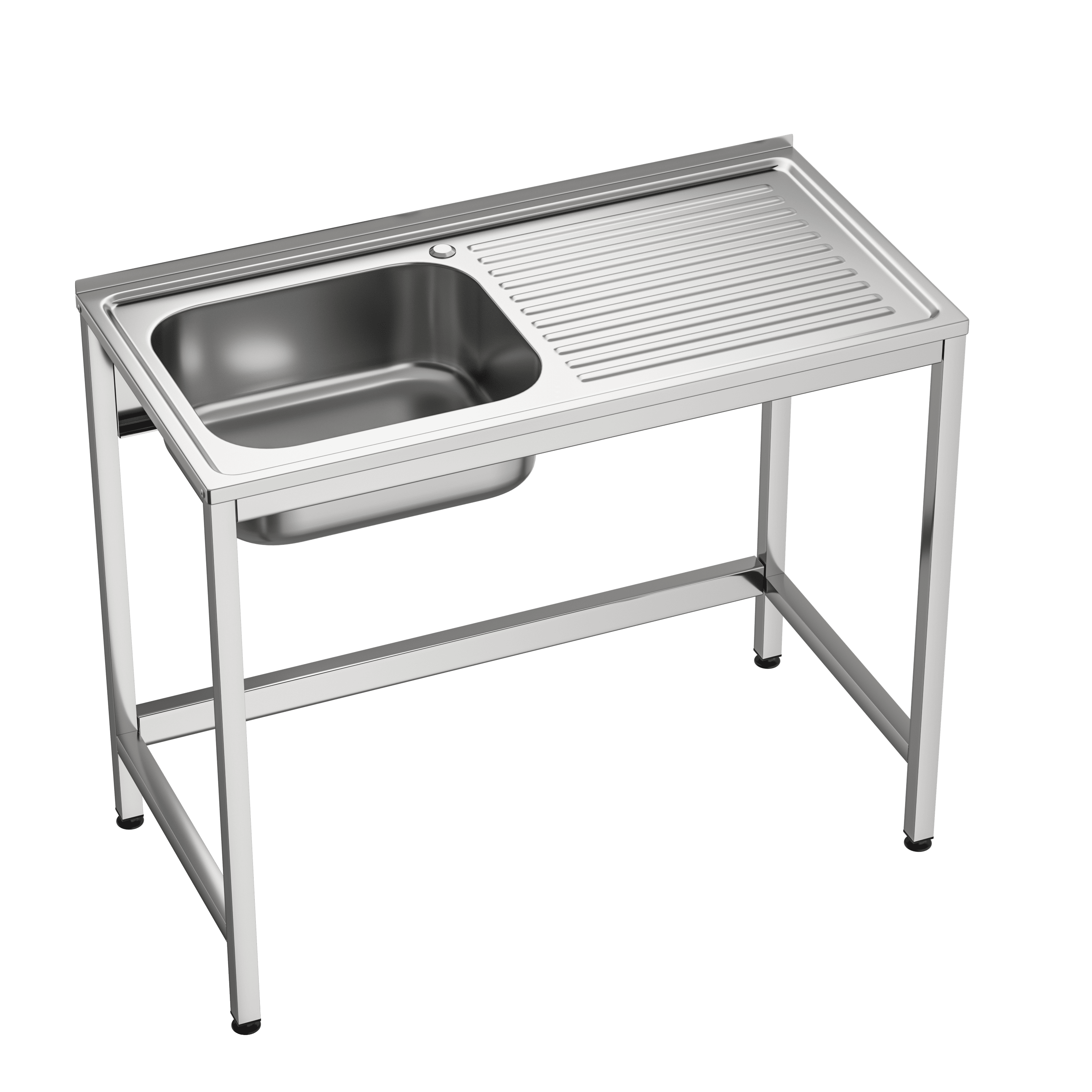 Fregadero 1 seno y 1 escurridor 1000 x 500 x 850 mm