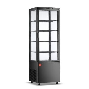 Armario 4 caras de cristal refrigerado blanca 215 L