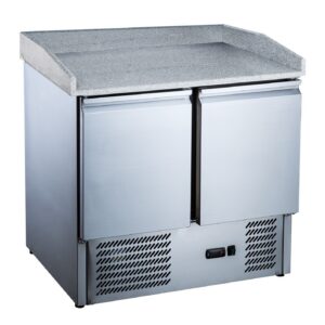 Mesa refrigerada 2 puertas con mármol 900 x 700 x 900 mm