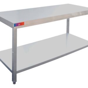 Mesa de trabajo de acero inoxidable central 2000 x 600 x 850 mm