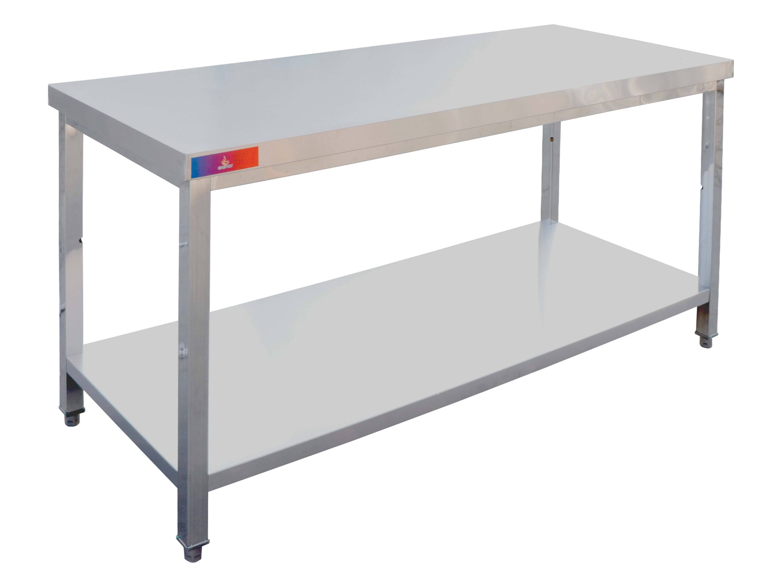 Mesa de trabajo de acero inoxidable central 2000 x 600 x 850 mm