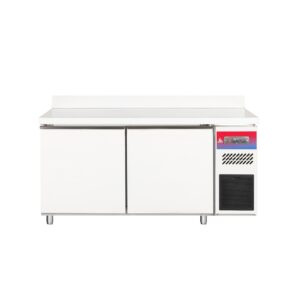 Mesa refrigerada 2 puertas acero inoxidable 1500 x 600 x 550 + 100 mm