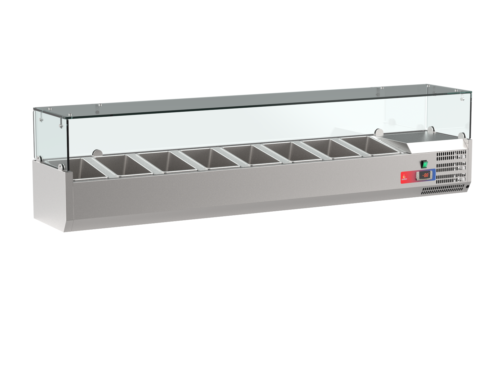 Vitrina de ingredientes refrigerada 1500 mm