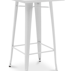mesa alta tolix blanca 800 x 800 x 1050 mm