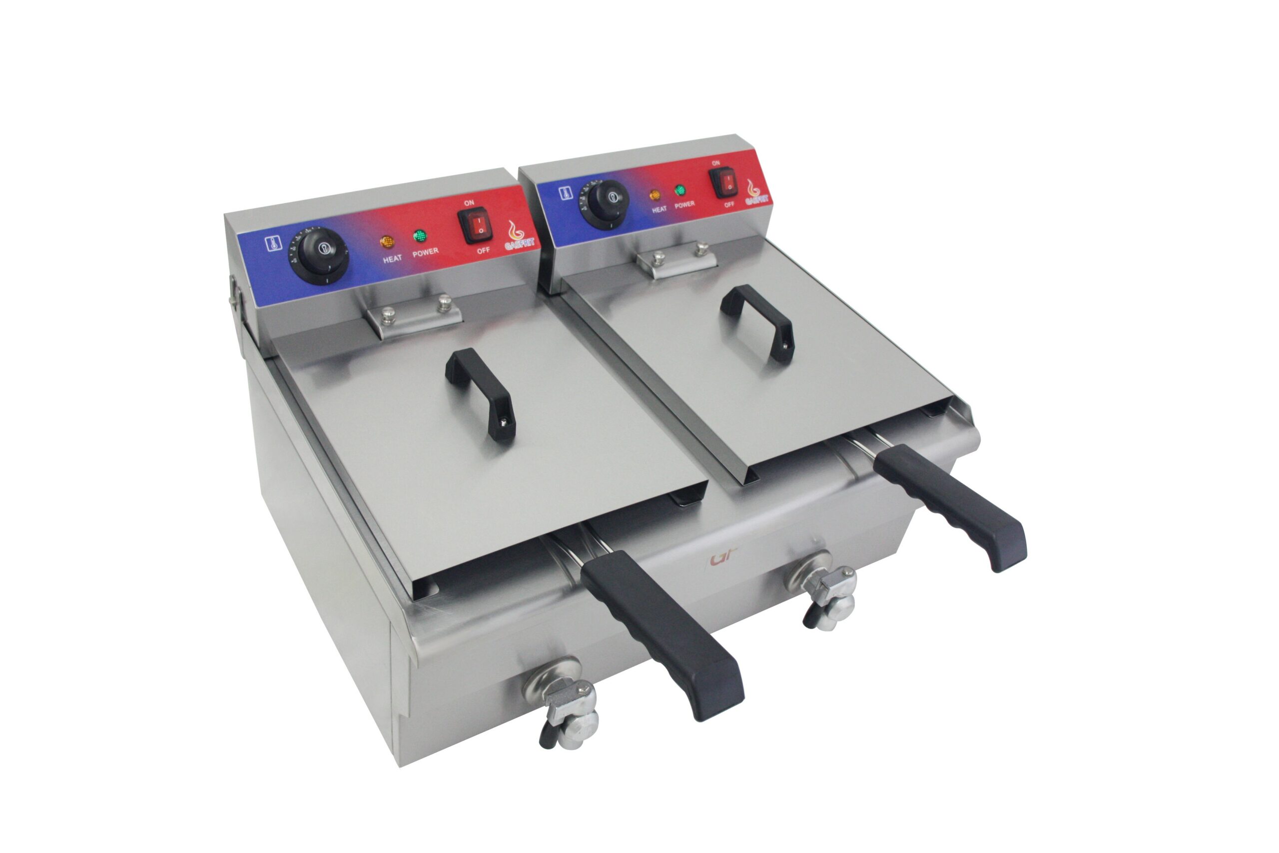 Freidora electrica 13 + 13 litros con termostato E.G.O - Imagen 4
