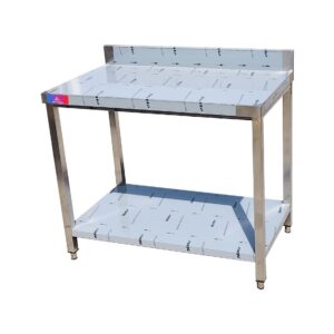 Mesa de trabajo de acero inoxidable 1000 x 600 x 850 + 100 mm