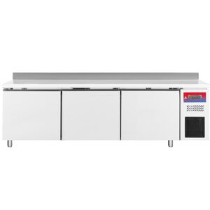 Mesa refrigerada 3 puertas acero 2500 x 600 x 950 + 100 mm
