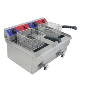 Freidora electrica 13 + 13 litros con termostato E.G.O