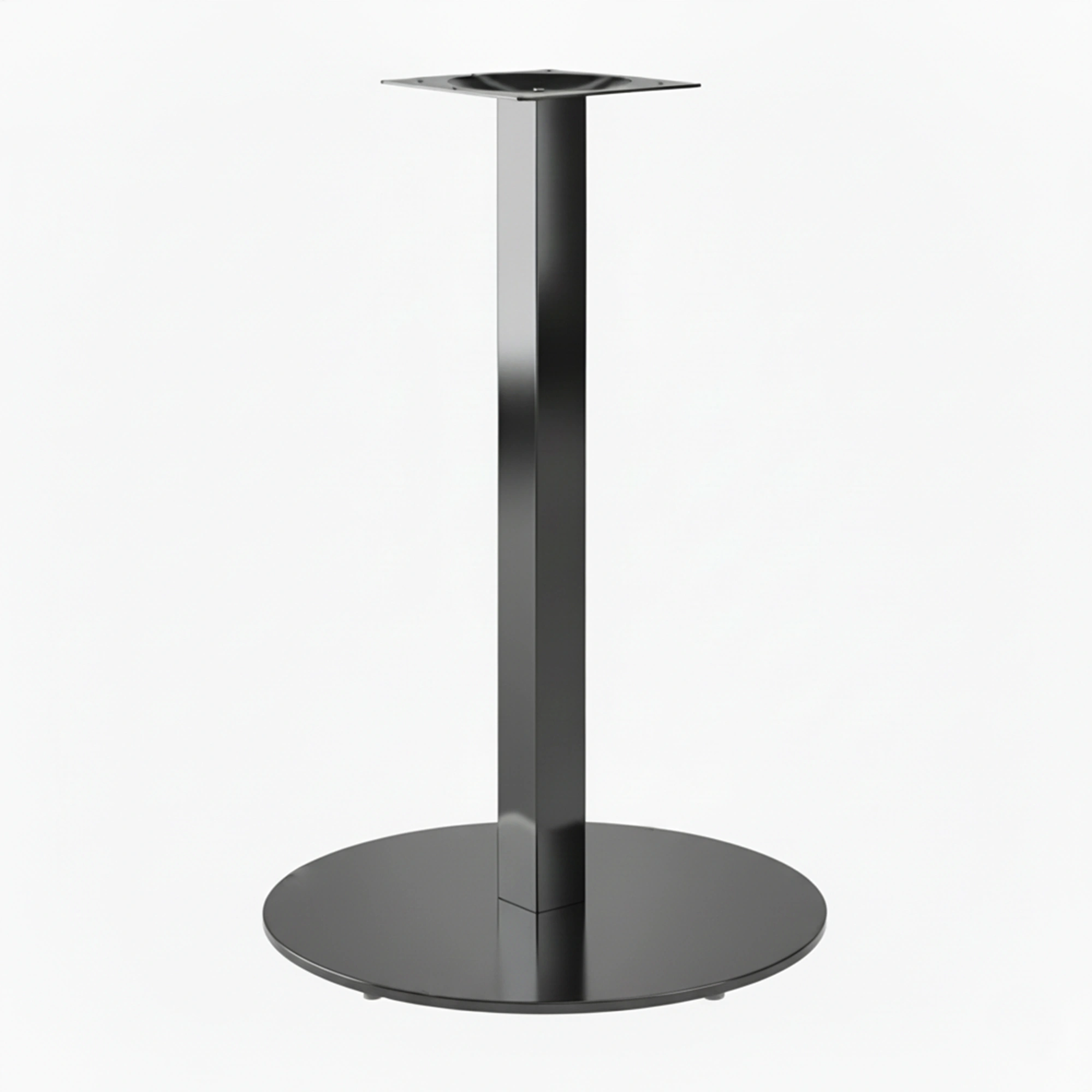 Base Redonda Inox Negra