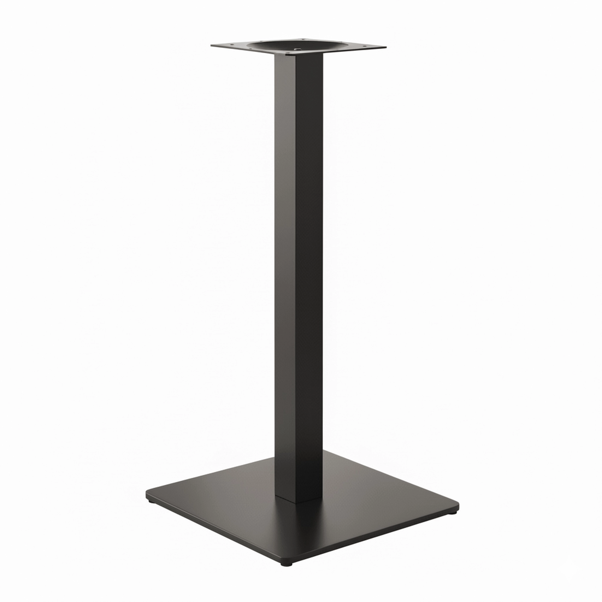 Base Cuadrada Inox Negra