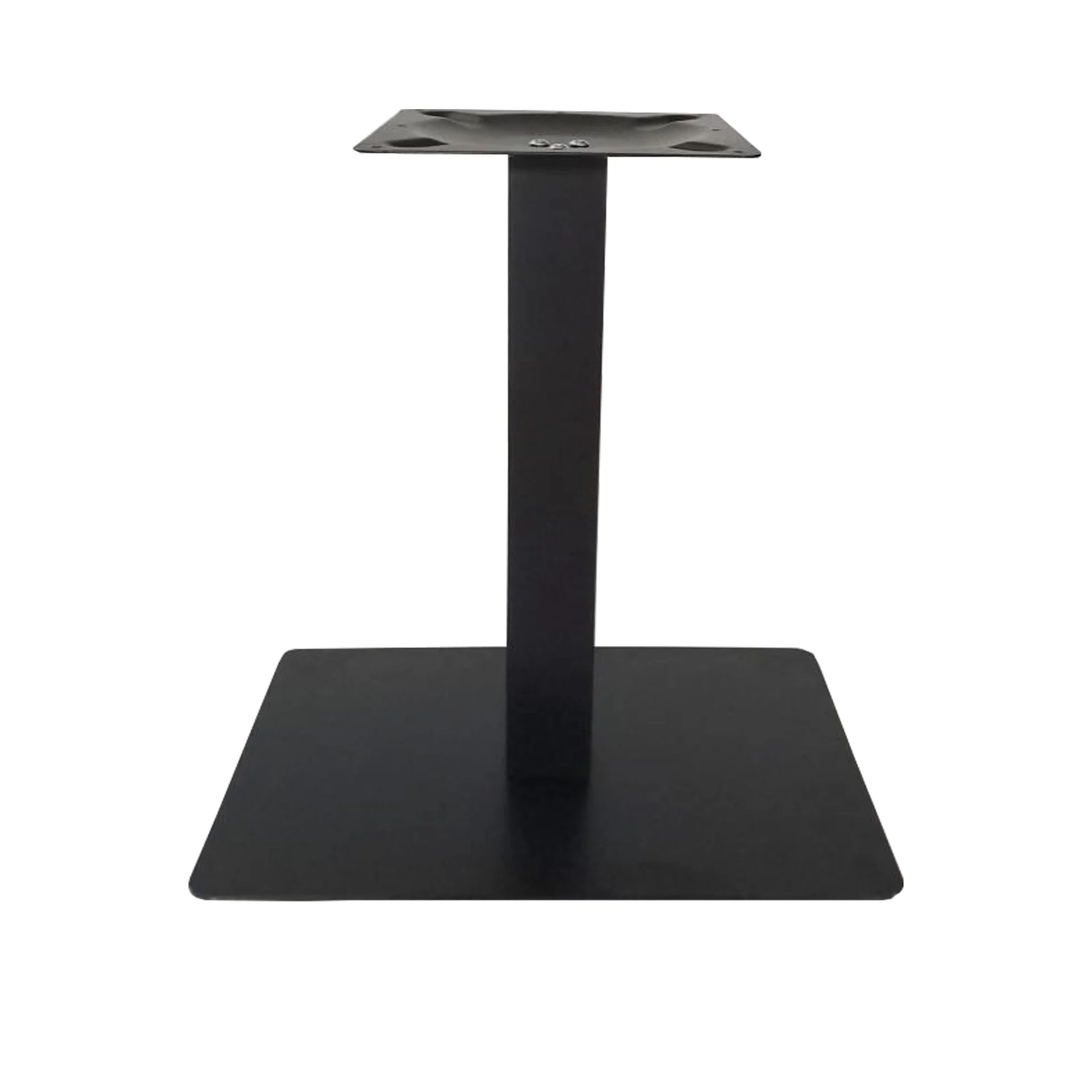 Base Rectangular 1 Tubo Grande · Negro