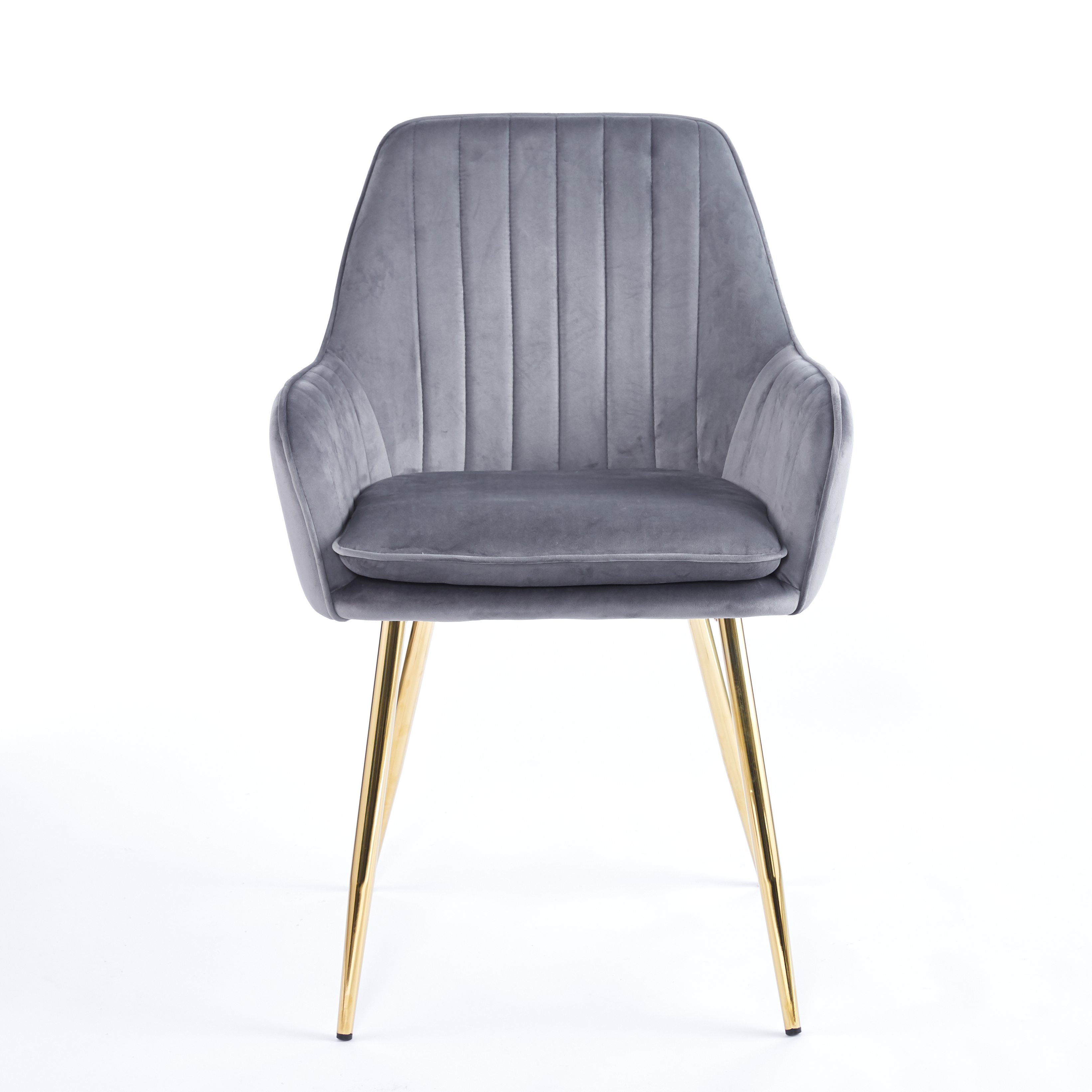 Silla Luma Terciopelo · Gris