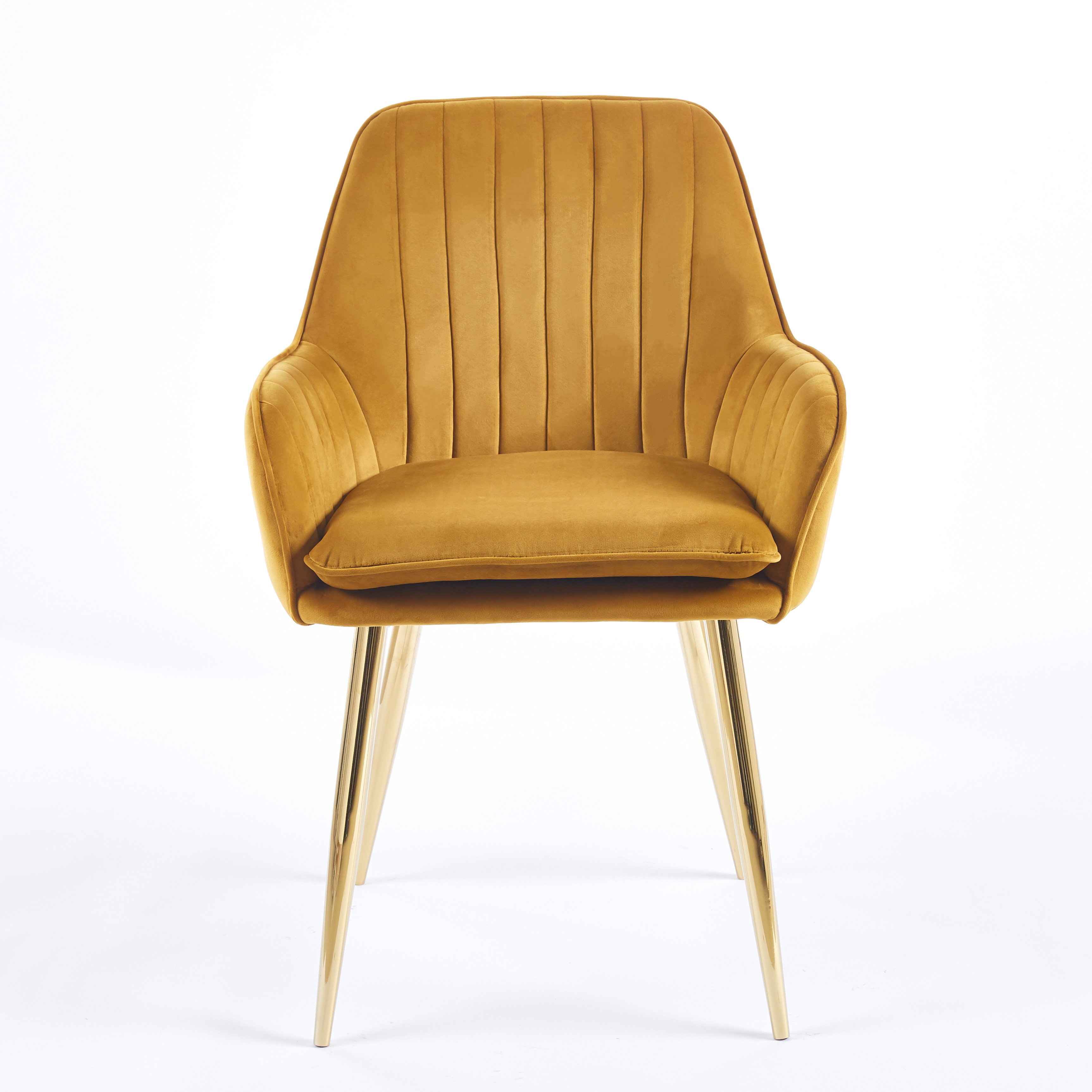 Silla Luma Terciopelo · Mostaza
