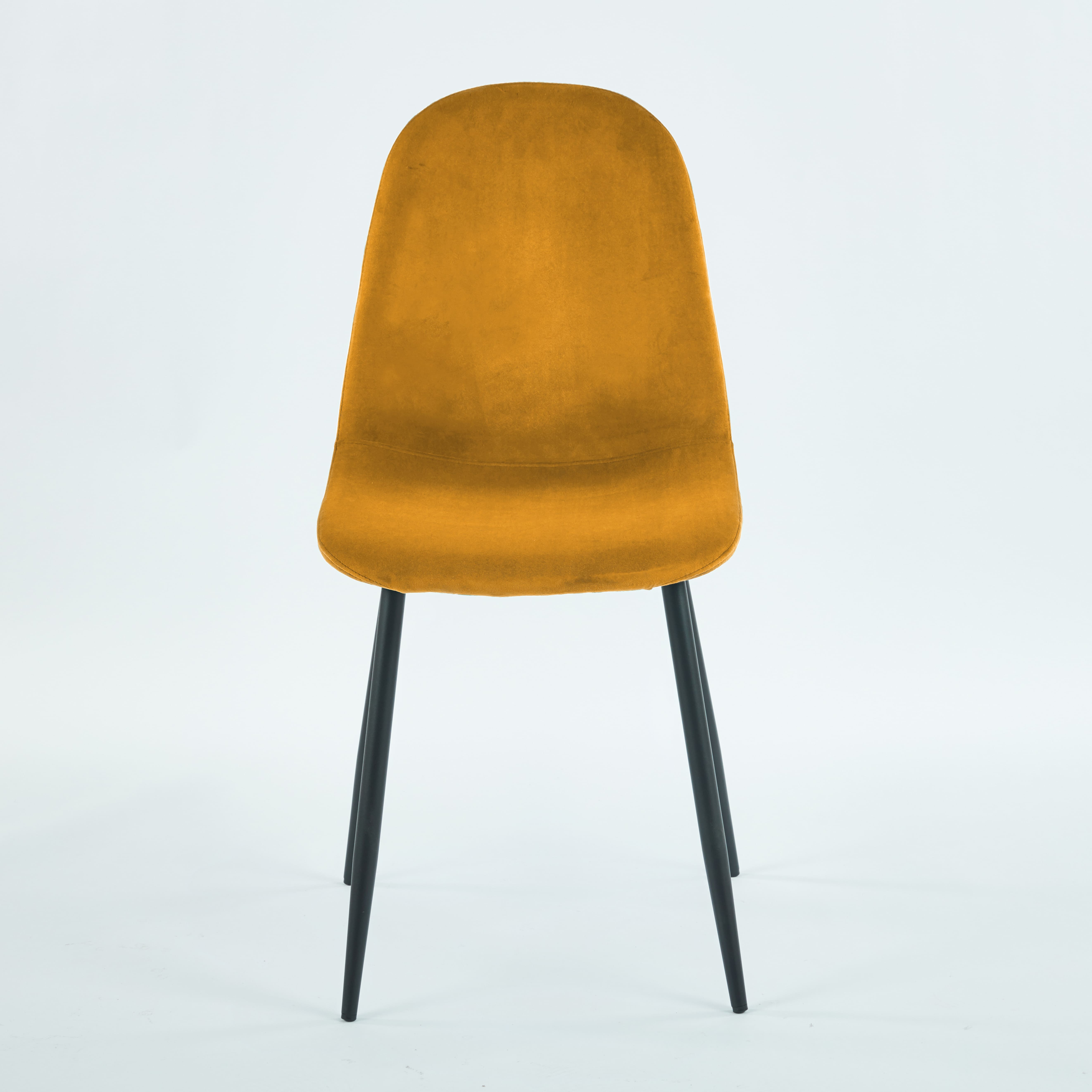 Silla Nube Terciopelo · Mostaza