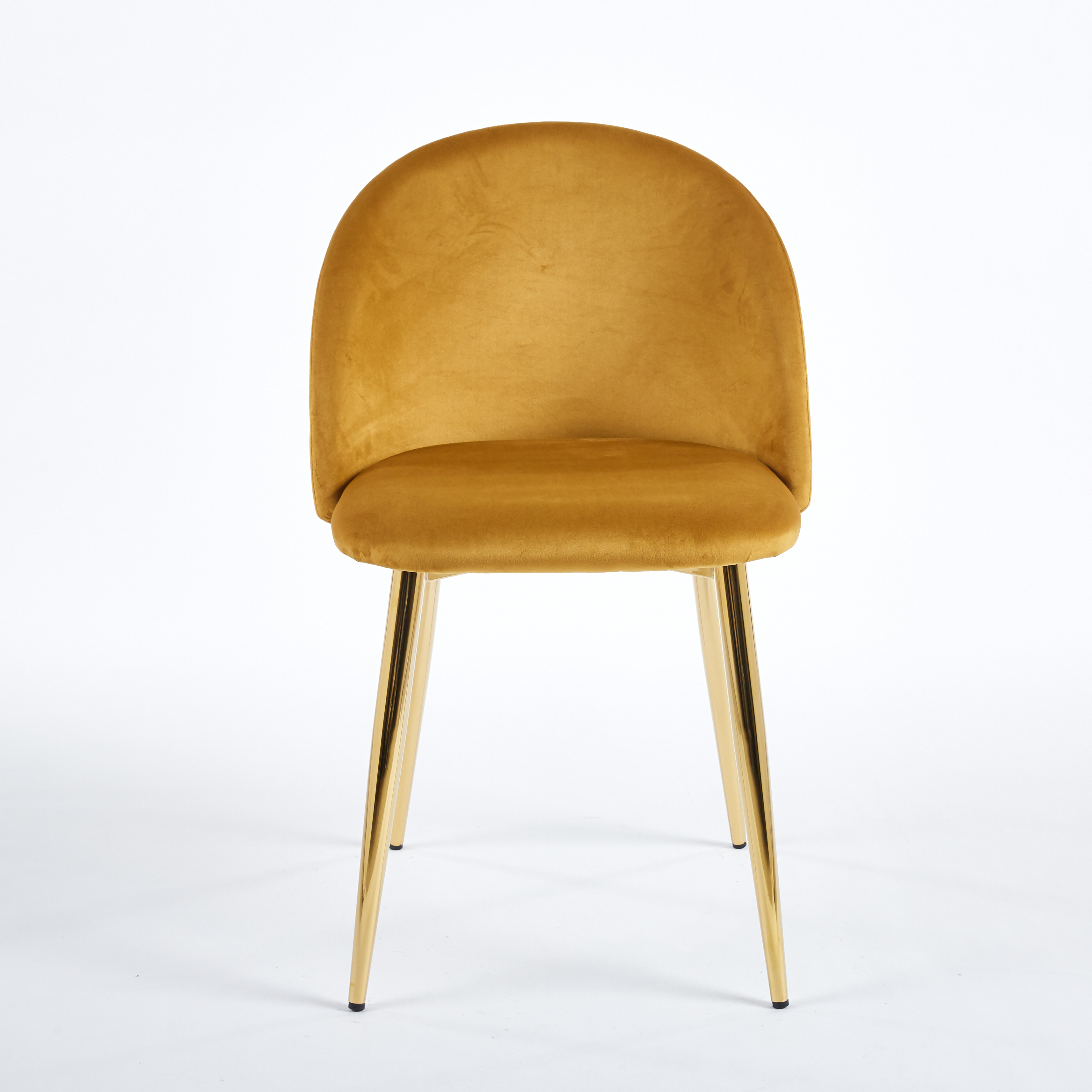 Silla Sora Terciopelo · Mostaza