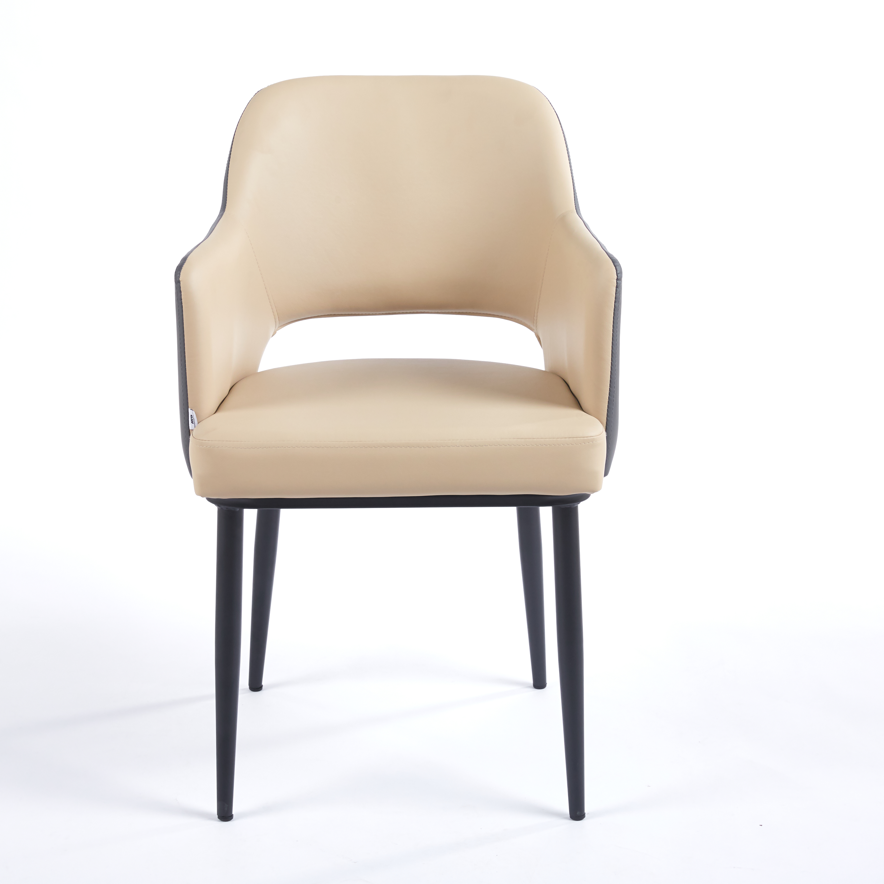 Silla Moka Simili-Cuir · Beige-Gris