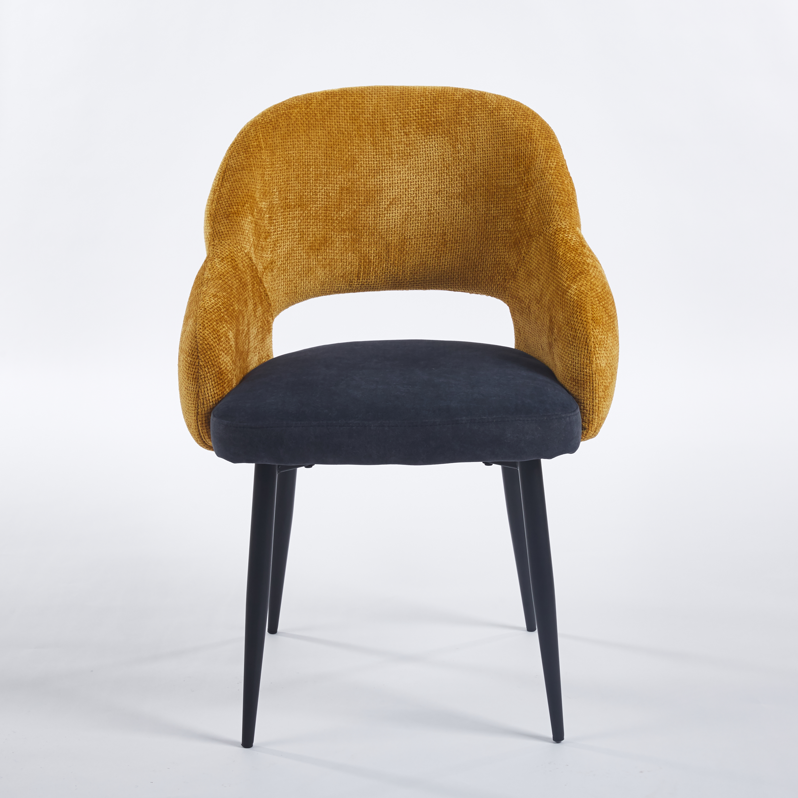 Silla Prisma · Mostaza-Azul Sombre