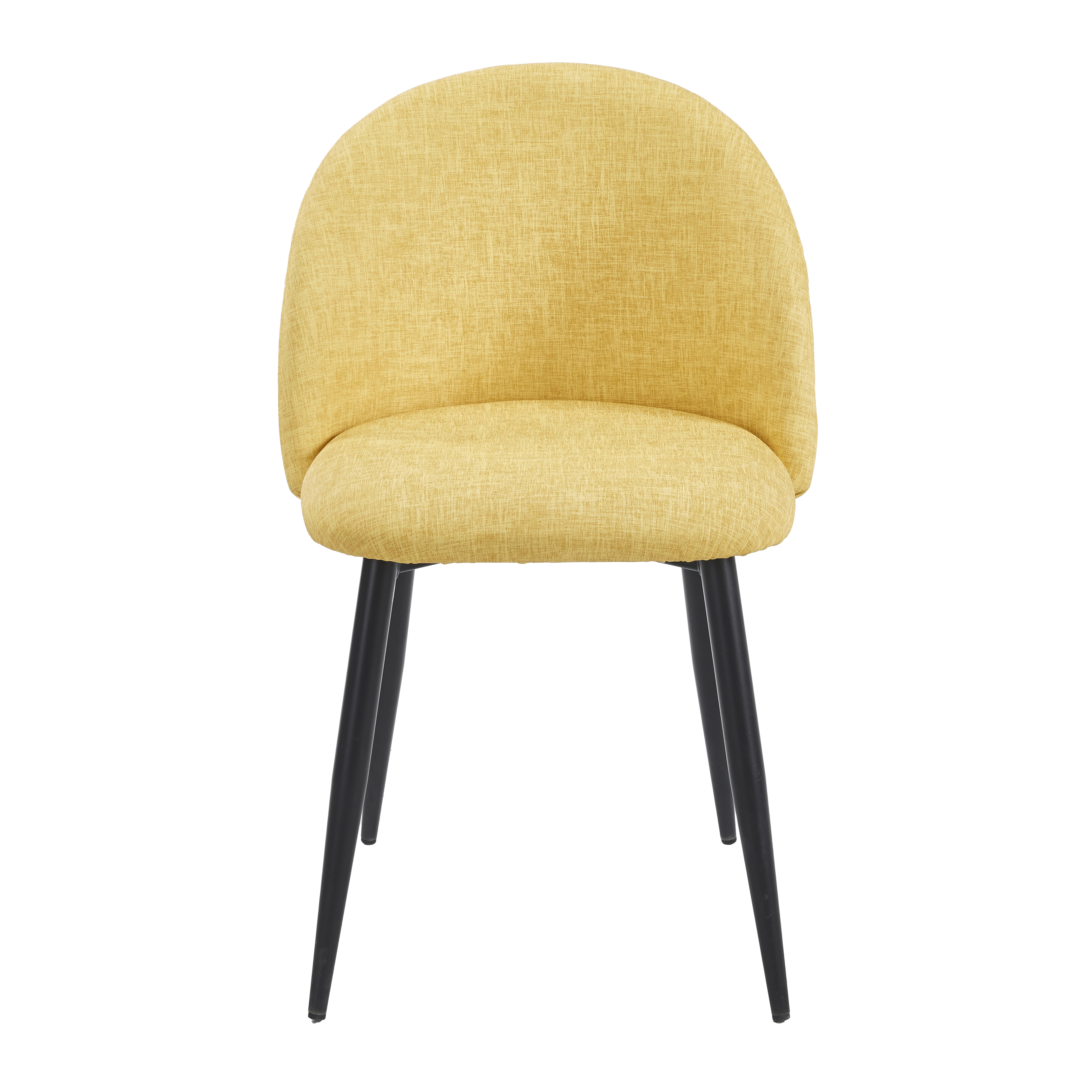 Silla Sora Polipiel Textil · Mostaza
