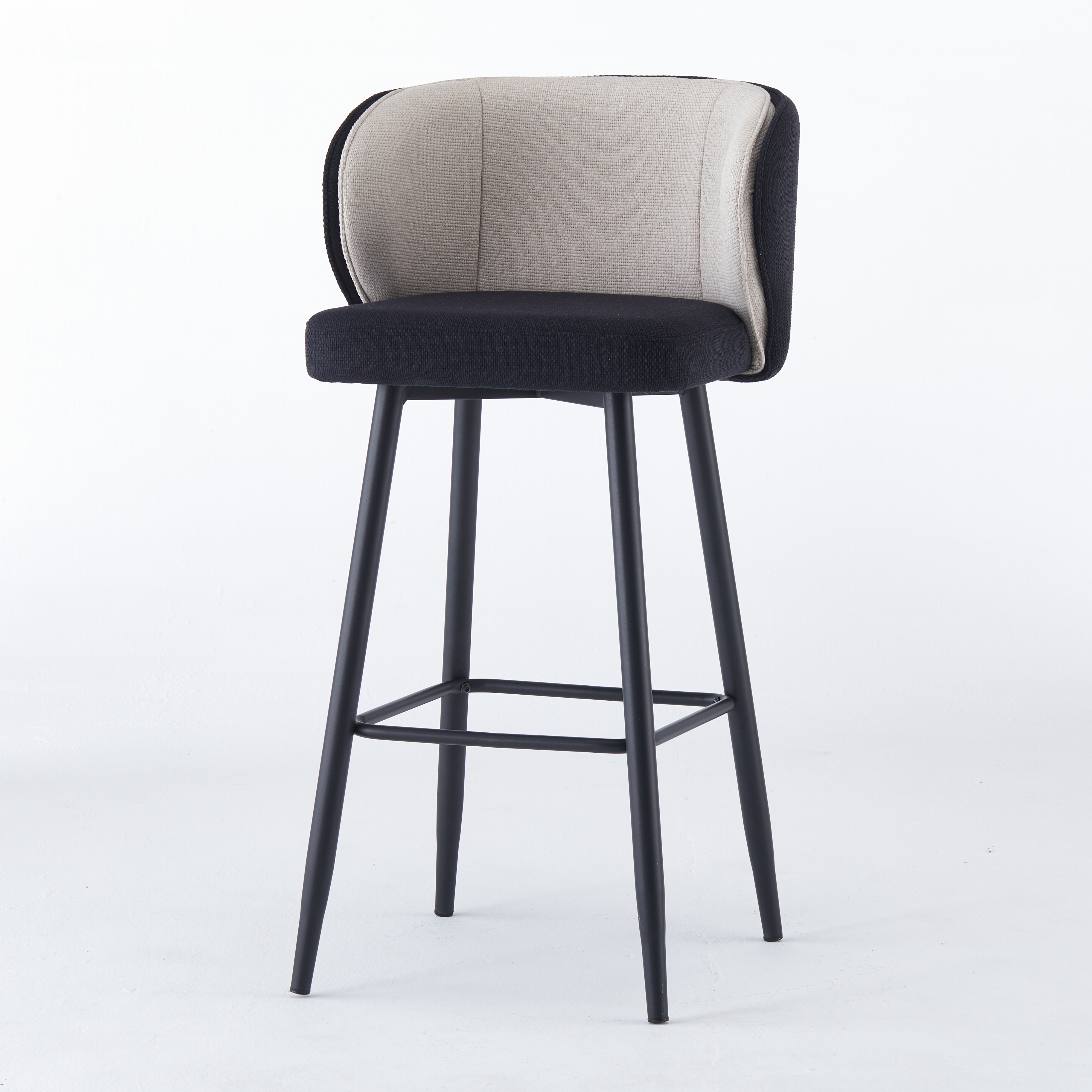 Taburete Lila · Negro Beige