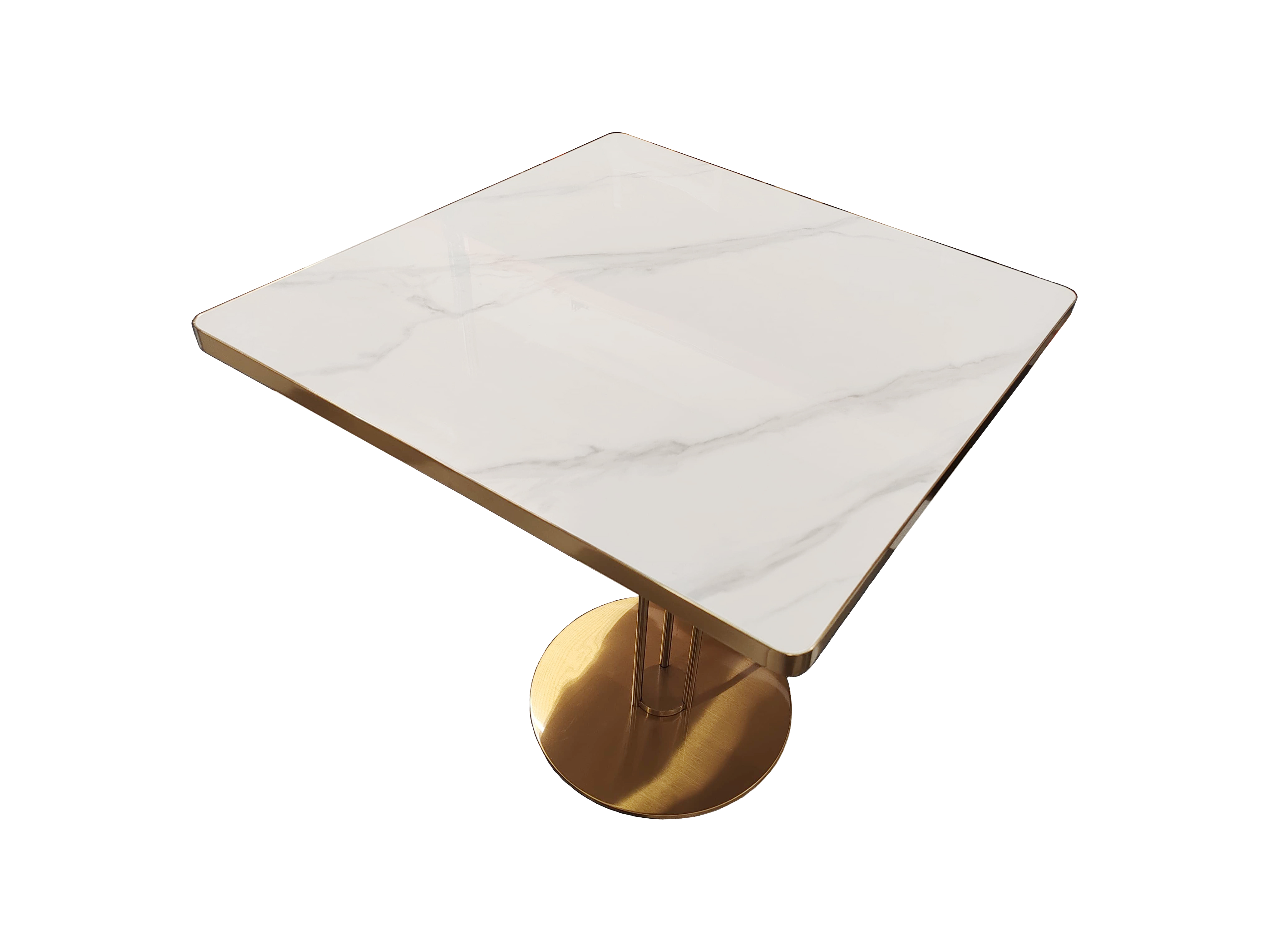 Tablero de piedra sinterizada blanco brillo