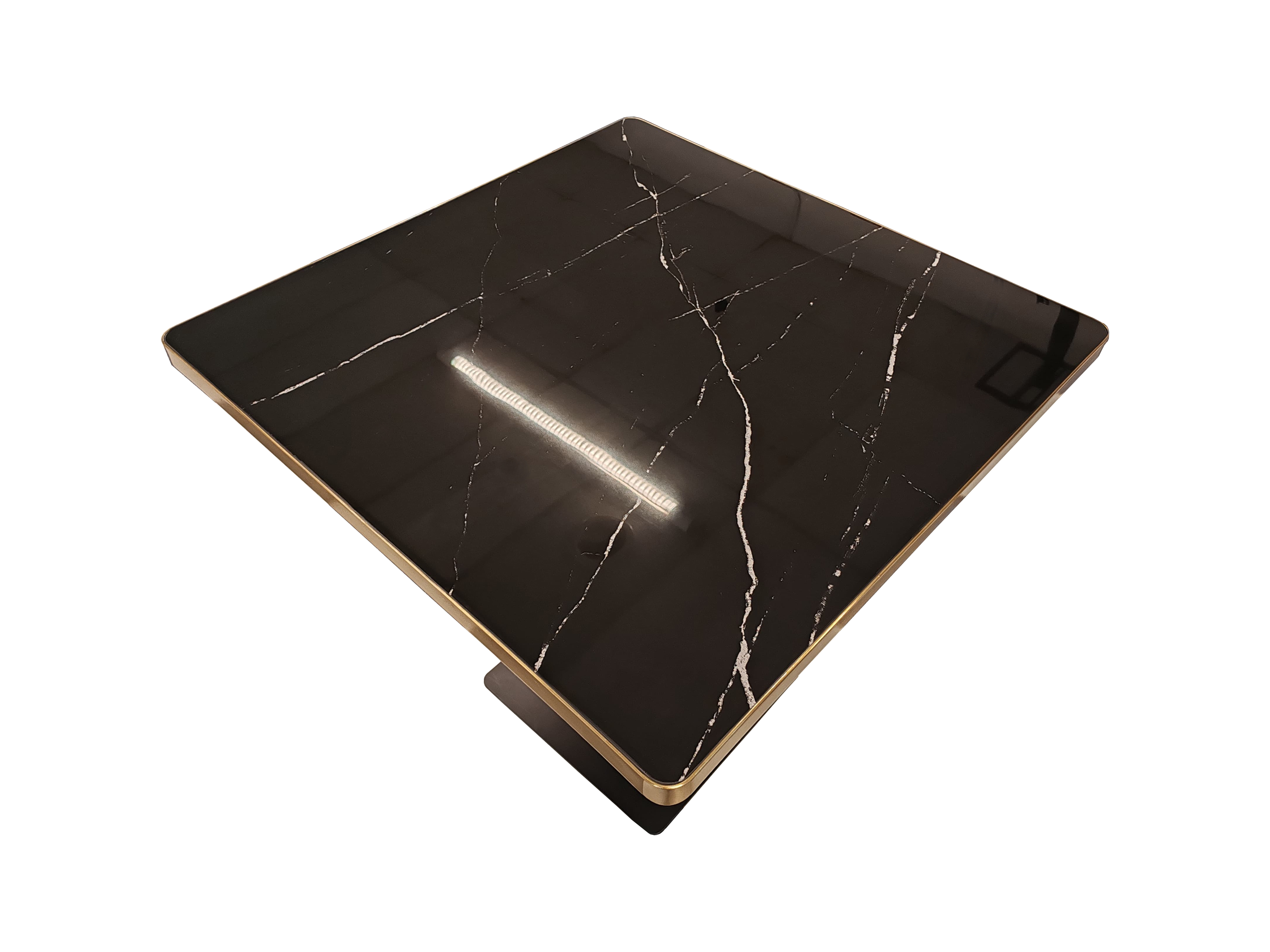 Tablero de piedra sinterizada negro brillo