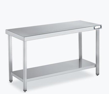 Mesa De Acero Inoxidable Fondo 70 Central