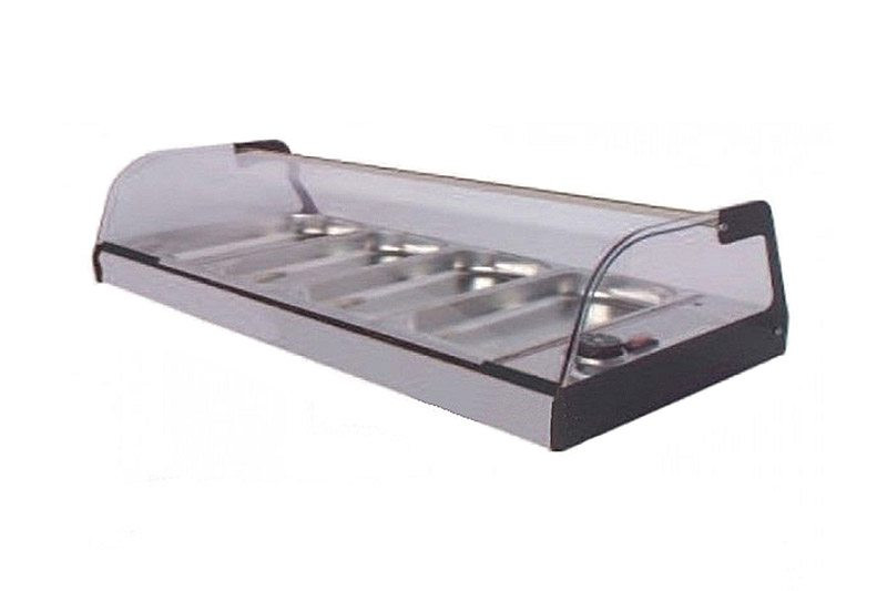 Vitrina Expositora Caliente Gasfrit 4 Bandejas