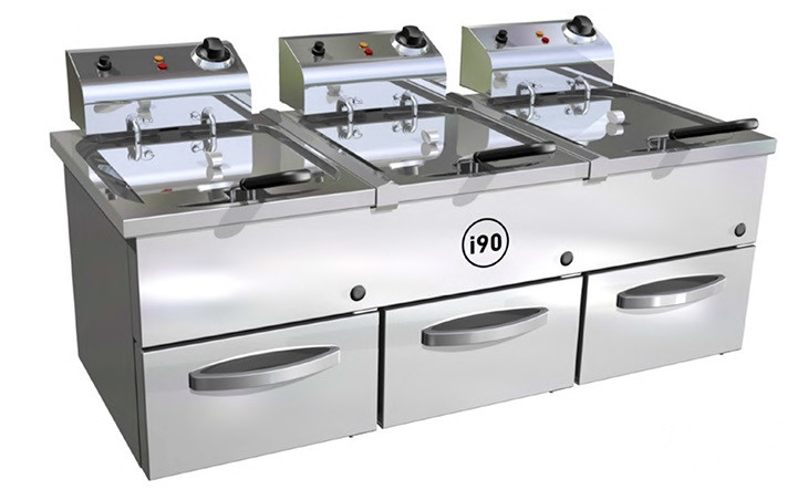 Freidora Movilfrit Triple Cabezal Fijo