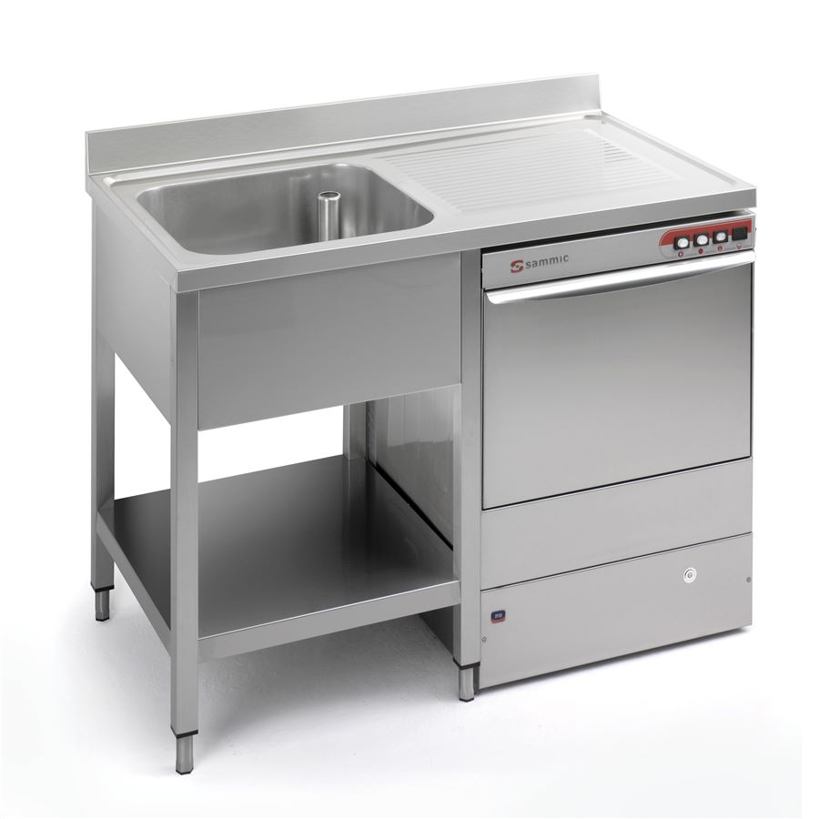 Fregadero con escurridor 1200x700 LV-I (Máquina a izquierda)