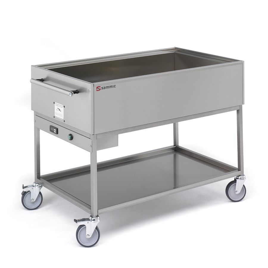 Baño maría sobre carro BMC-411 - 4 x GN 1/1 - 1500 x 640 x 900 mm - 230/50-60/1
