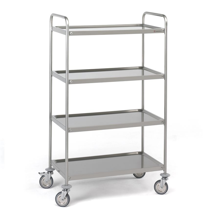 Carro de servicio 4 estantes - 1000 x 600 mm - CS-410